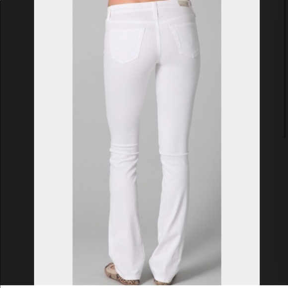AG Adriano Goldschmied The Ballad Slim Boot Jeans Coastal Grandma White Size 29R - Picture 3 of 15